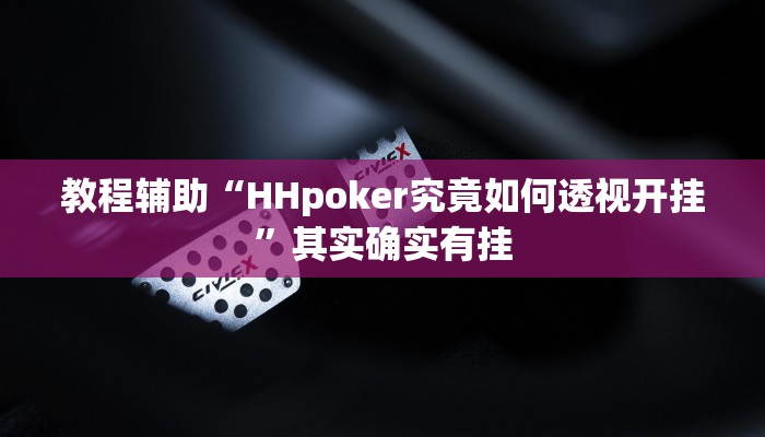 辅助神器“WePoker透视挂是真的假的”开挂详细教程