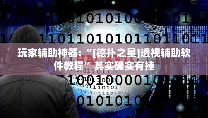 玩家辅助神器:“[德扑之星]透视辅助软件教程”其实确实有挂