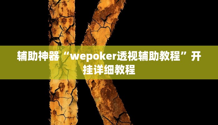开挂辅助工具“wepoker透视开挂作弊,难怪经常输&原来有猫腻