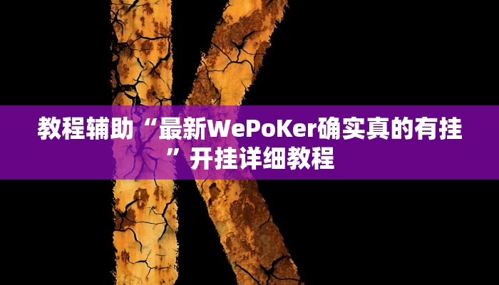 辅助神器“hhpoker到底可以作弊码”开挂详细教程
