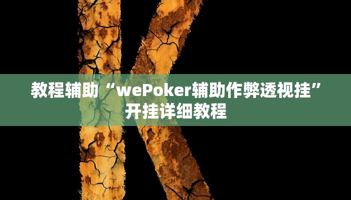 玩家辅助神器:“hhpoker透视挂作弊”开挂详细教程