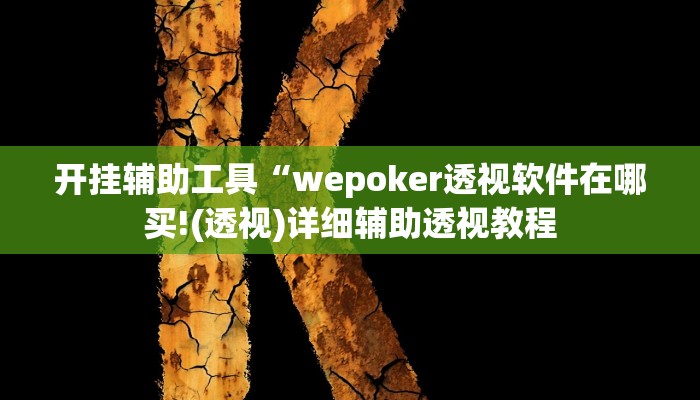 玩家辅助神器:“HHpoker到底透视挂真的假的”其实确实有挂