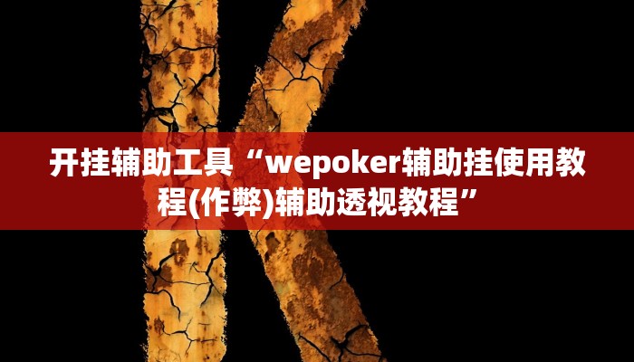 开挂辅助工具“wepoker辅助挂使用教程(作弊)辅助透视教程”