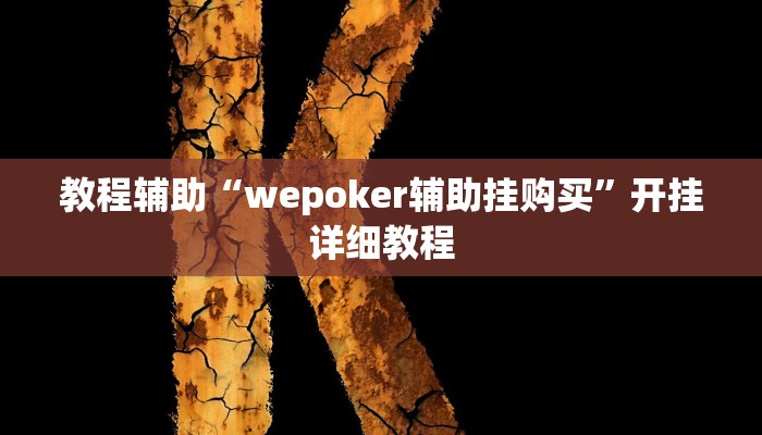 教程辅助“wepoker辅助挂购买”开挂详细教程