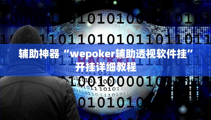 辅助神器“wepoker辅助透视软件挂”开挂详细教程