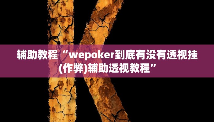开挂辅助工具“wepoker透视挂安装(透视 ),难怪经常输有猫腻 (透视)
