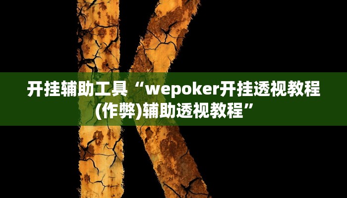 开挂辅助工具“wepoker开挂透视教程(作弊)辅助透视教程” 开挂辅助工具“wepoker开挂透视教程(作弊)辅助透视教程”