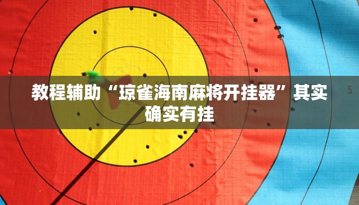 教程辅助“琼雀海南麻将开挂器”其实确实有挂