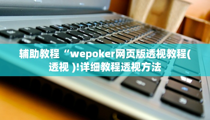 辅助教程“wepoker网页版透视教程(透视 )!详细教程透视方法