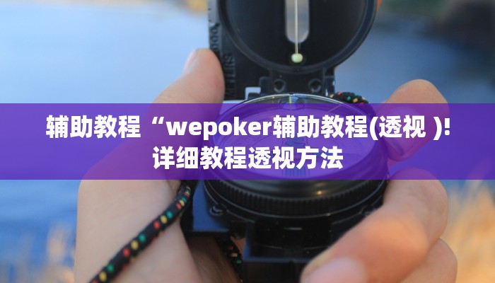 辅助教程“wepoker辅助教程(透视 )!详细教程透视方法