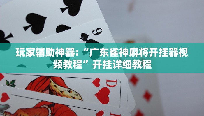 玩家辅助神器:“广东雀神麻将开挂器视频教程”开挂详细教程