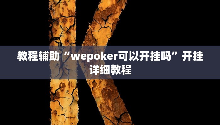 教程辅助“wepoker可以开挂吗”开挂详细教程