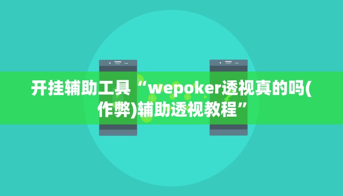 开挂辅助工具“wepoker透视真的吗(作弊)辅助透视教程”