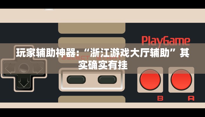 玩家辅助神器:“浙江游戏大厅辅助”其实确实有挂