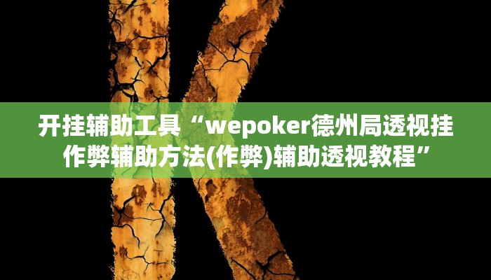 玩家辅助神器:“私人局wepoker挂是真的吗”开挂详细教程