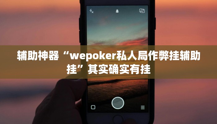 开挂辅助工具“德州局wepoker开挂教程(透视 ),难怪经常输有猫腻 (透视)