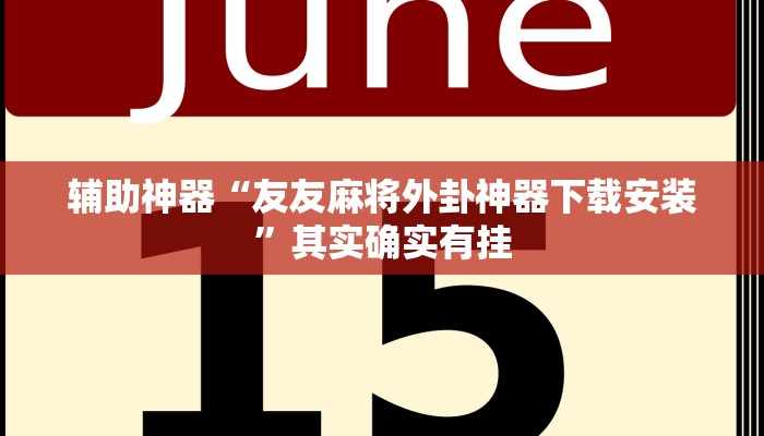 辅助神器“友友麻将外卦神器下载安装”其实确实有挂